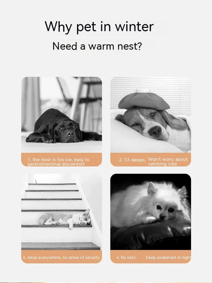 Big Dog Nest Winter Warm Dog House Removable and Washable Dog Bed Seasonal Large Dog House Type Pet Sleeping Supplies, Cat Nest